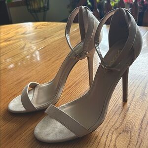 Elegant Bone Color Stiletto Heels